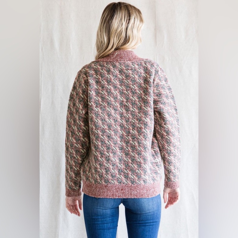 🍁 💠 NWT Hidden Houndstooth Cardigan - Picture 6 of 8